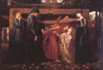 Dante Gabriel Rossetti Dante's Dream at the Time of the Death of Beatrice (mk28) Sweden oil painting art